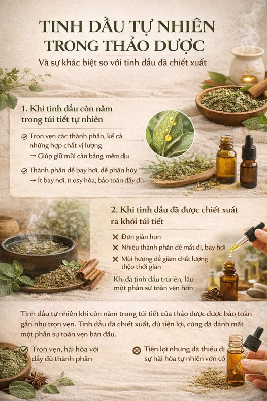 TINH DẦU TỰ NHIÊN TRONG THẢO DƯỢC